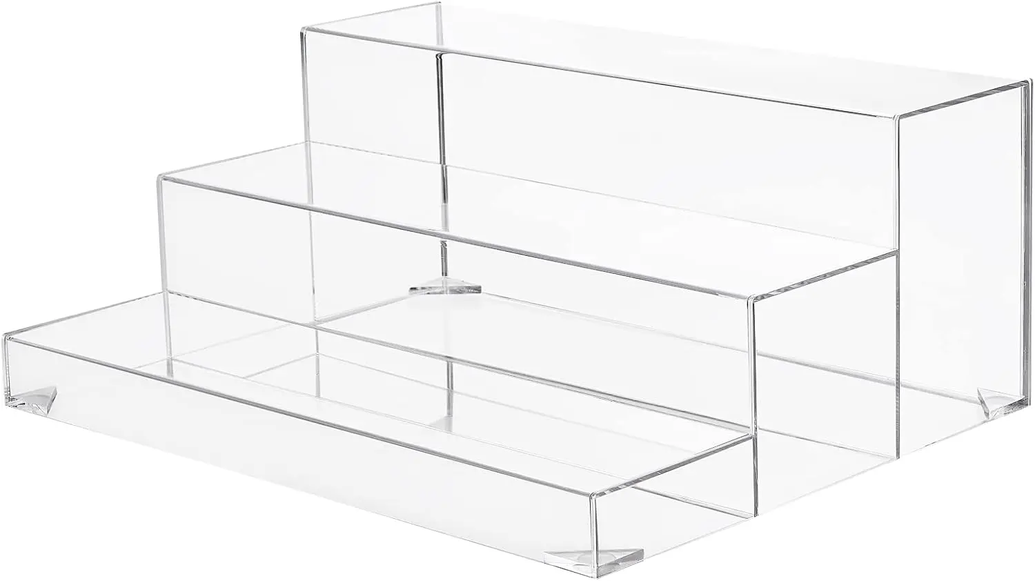3-Tier Clear Acrylic Display Rack, Assembled Bottle Stand 15x6x12 Inches for Stylish Showcase
3-Tier Clear Acrylic Display Rack, Assembled Bottle Stand 15x6x12 Inches for Stylish Showcase