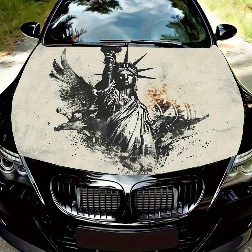 Statue Of Liberty And Eagle Car Hood Sticker - Durable Polyvinyl Chloride (PVC), Sedan/SUV Hood Decals, Waterproof, Sun-Proof, W
Statue Of Liberty And Eagle Car Hood Sticker - Durable Polyvinyl Chloride (PVC), Sedan/SUV Hood Decals, Waterproof, Sun-Proof, W