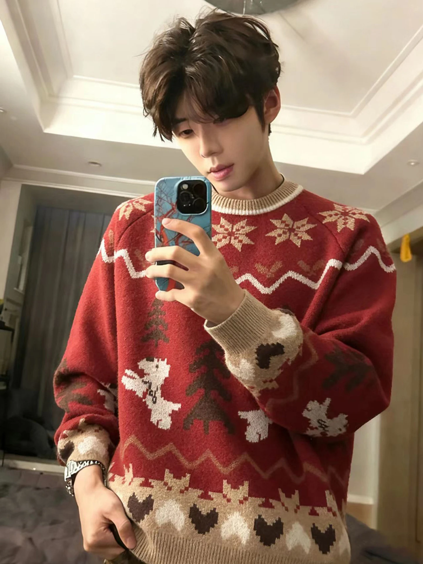 Мужской вязаный свитер Cisas Theme: мягкий, уютный базовый слой, парный комплект для влюбленных, свободный крой, длинный рукав, круглый вырез, с принтом
Мужской вязаный свитер Cisas Theme: мягкий, уютный базовый слой, парный комплект для влюбленных, свободный крой, длинный рукав, круглый вырез, с принтом