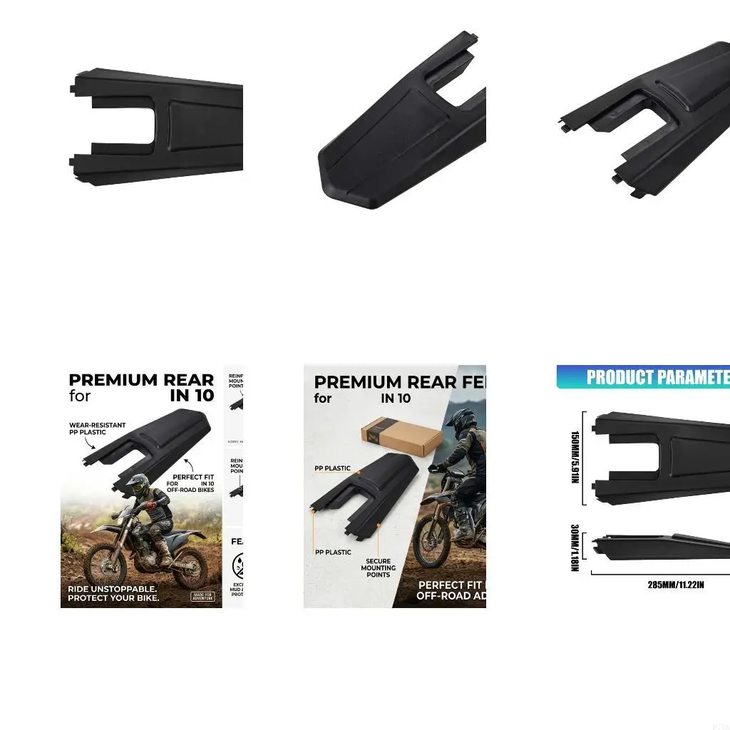 Motorcycle Mud Flap Rear Wheel Guard PP Plastic Black Guard Compatible for Bike IN 10, 285Mm Body Panel Accessory for Rear
Motorcycle Mud Flap Rear Wheel Guard PP Plastic Black Guard Compatible for Bike IN 10, 285Mm Body Panel Accessory for Rear