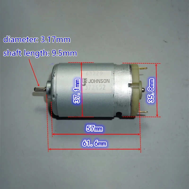 Johnson RS-550 High Power Torque Electric Motor DC 5V-12V Compatible with BOSCH MAKITA DEWALT WORX HIKOKI HITACHI Drill Screwdri
Johnson RS-550 High Power Torque Electric Motor DC 5V-12V Compatible with BOSCH MAKITA DEWALT WORX HIKOKI HITACHI Drill Screwdri