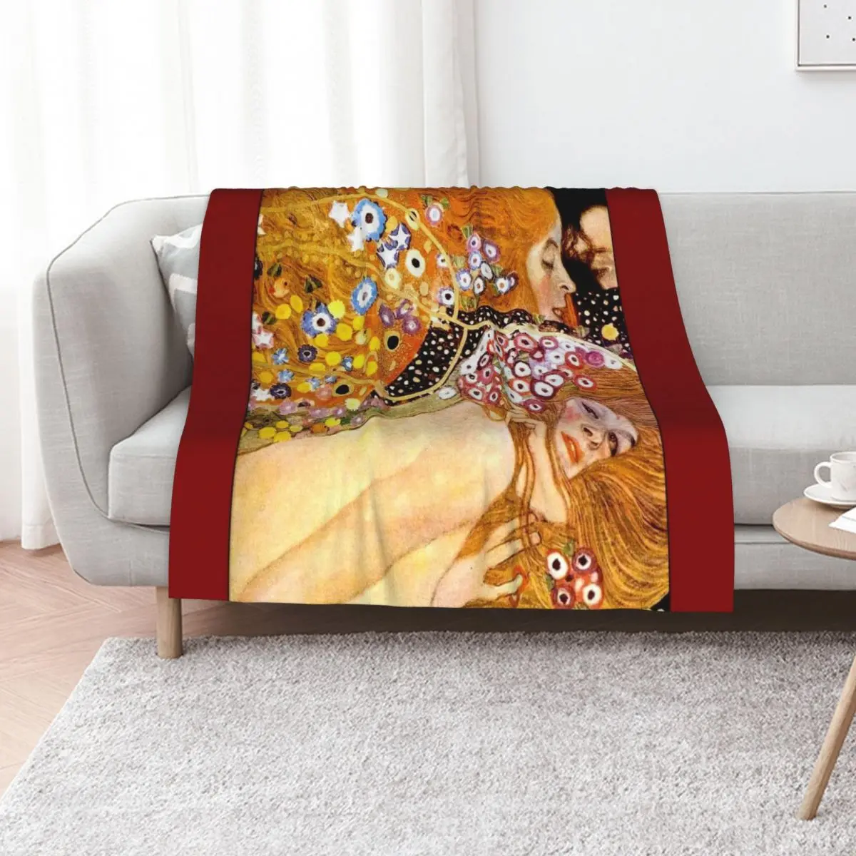 MERMAIDS : Vintage 1899 Klimt Painting Print Throw Blanket Decorative Sofa Heavy Luxury Brand blankets ands Blankets
MERMAIDS : Vintage 1899 Klimt Painting Print Throw Blanket Decorative Sofa Heavy Luxury Brand blankets ands Blankets
