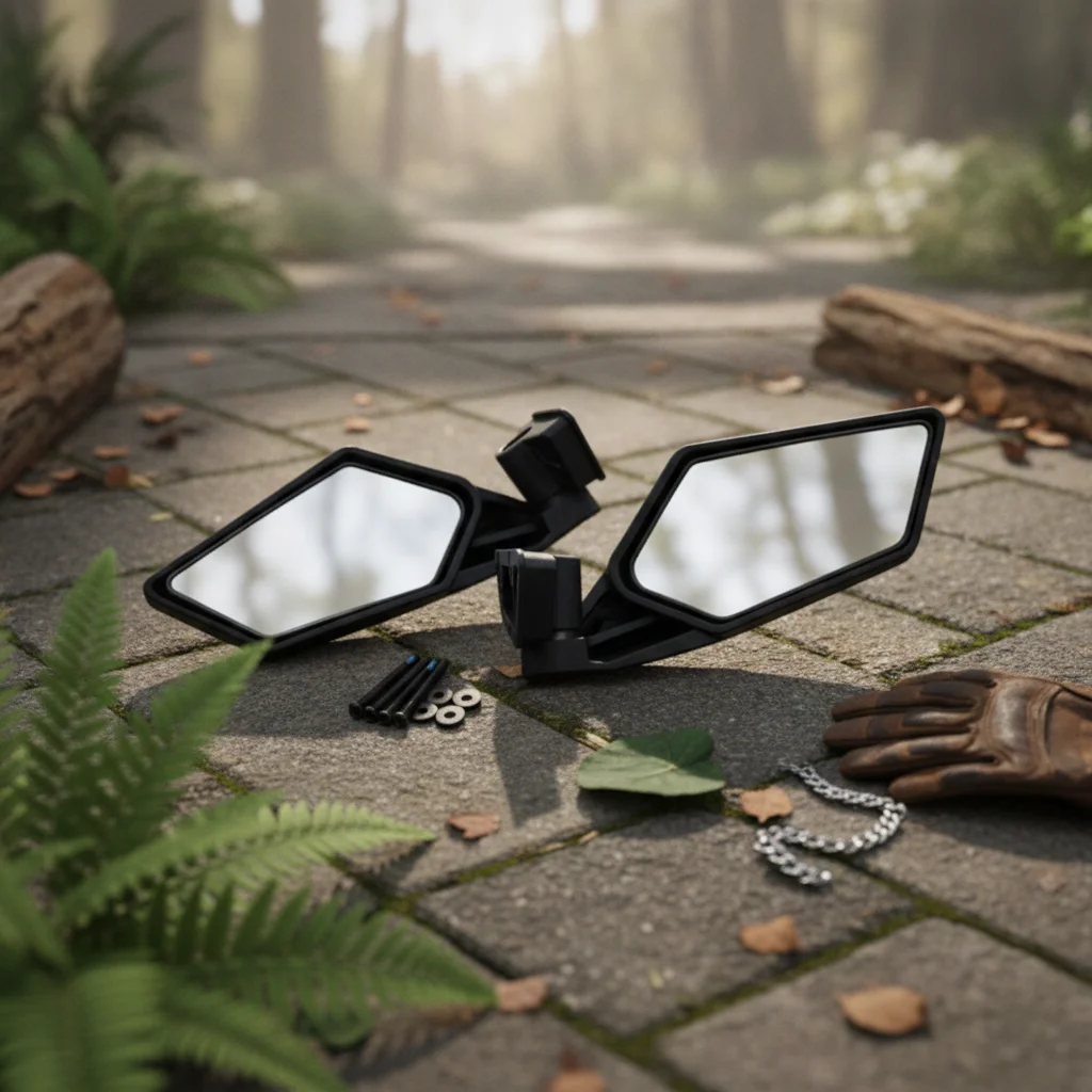Off-Road Vehicle Side Mirror geometricShaped Matte Black Rearview Mirror Auto Part Angular Mounting Hardware Included
Off-Road Vehicle Side Mirror geometricShaped Matte Black Rearview Mirror Auto Part Angular Mounting Hardware Included