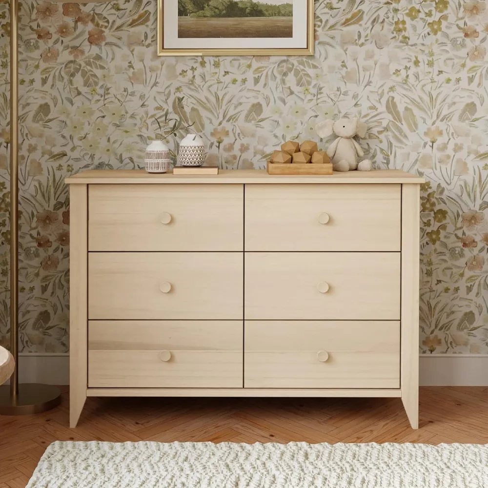 New upgrade Washed Natural,Sprout 6-Drawer Dresser for Kids Bedroom-Baby Dresser for Nursery - Double Chest of Drawers-Hot Sale.
New upgrade Washed Natural,Sprout 6-Drawer Dresser for Kids Bedroom-Baby Dresser for Nursery - Double Chest of Drawers-Hot Sale.