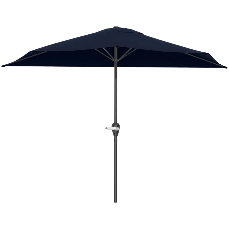9ft Half Umbrella for Balcony, Porch, or Deck, Navy Blue
9ft Half Umbrella for Balcony, Porch, or Deck, Navy Blue