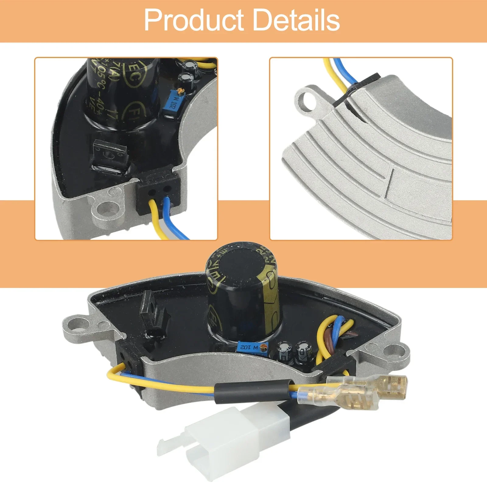 Voltage Accessories Regulator Automatic Voltage Regulator AVR Automatic Gasoline Engine 2 Single Wires 3500 Watt
Voltage Accessories Regulator Automatic Voltage Regulator AVR Automatic Gasoline Engine 2 Single Wires 3500 Watt