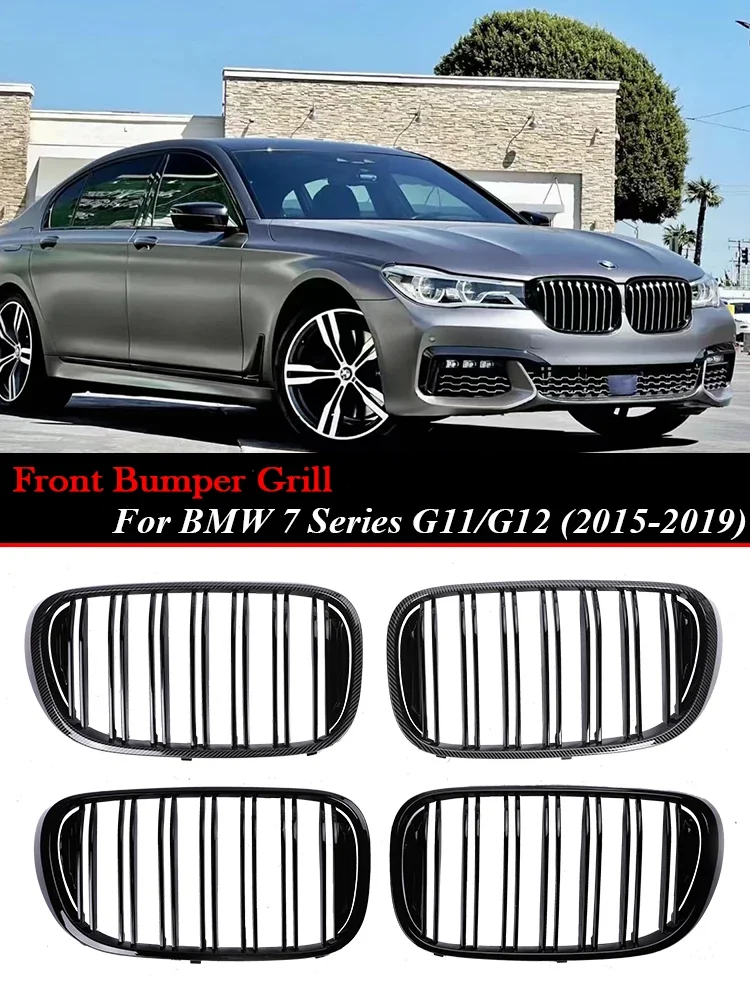 Front Bumper Carbon Fiber Grille Facelift Radiator Grills Cover For BMW 7 Series G11 G12 2015-2019 730i 740i 750i Accessories
Front Bumper Carbon Fiber Grille Facelift Radiator Grills Cover For BMW 7 Series G11 G12 2015-2019 730i 740i 750i Accessories
