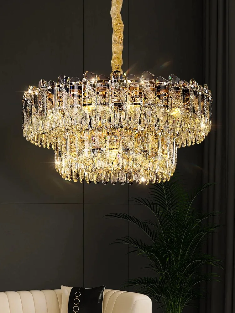 High Quality Living Room Light Designer Style Hall Premium Sense Bedroom Round Crystal Chandelier Oval Gold Dining Room Light
High Quality Living Room Light Designer Style Hall Premium Sense Bedroom Round Crystal Chandelier Oval Gold Dining Room Light