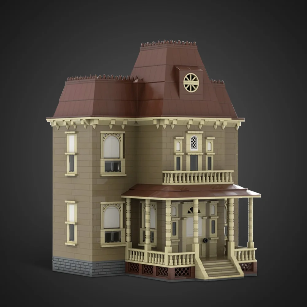 MOC фильм Psycho House кирпичи модель Psycho Horror дом с привидениями архитектура строительные блоки сборка игрушек детские подарки на Хэллоуин
MOC фильм Psycho House кирпичи модель Psycho Horror дом с привидениями архитектура строительные блоки сборка игрушек детские подарки на Хэллоуин