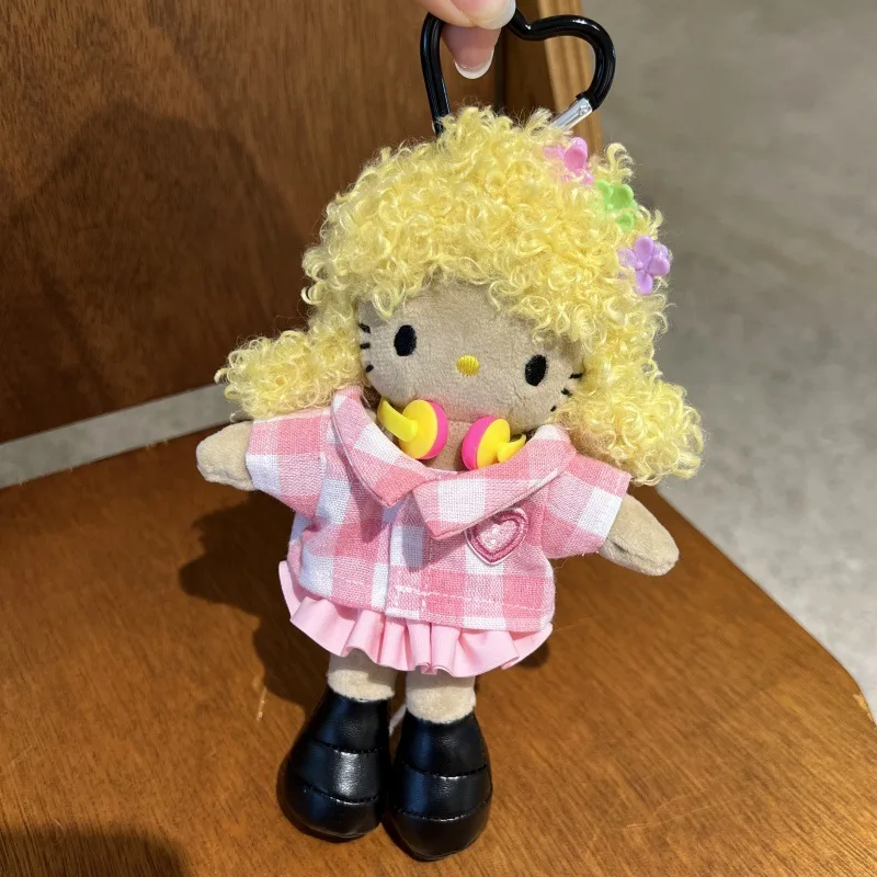Yellow Curly Fashionable Black Leather Long Legs Hellokittys Plush Doll Girl Bag Pendant Dress-up Pink Plaid Shirt DIY Keychain
Yellow Curly Fashionable Black Leather Long Legs Hellokittys Plush Doll Girl Bag Pendant Dress-up Pink Plaid Shirt DIY Keychain