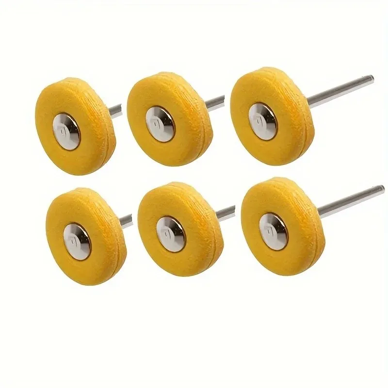 29Pcs 3mm Yellow Polishing Cloth Wheel, Wear-resistant No Lint, for Jewelry Watch Metal Polishing, Rotary Tool Accessory
29Pcs 3mm Yellow Polishing Cloth Wheel, Wear-resistant No Lint, for Jewelry Watch Metal Polishing, Rotary Tool Accessory