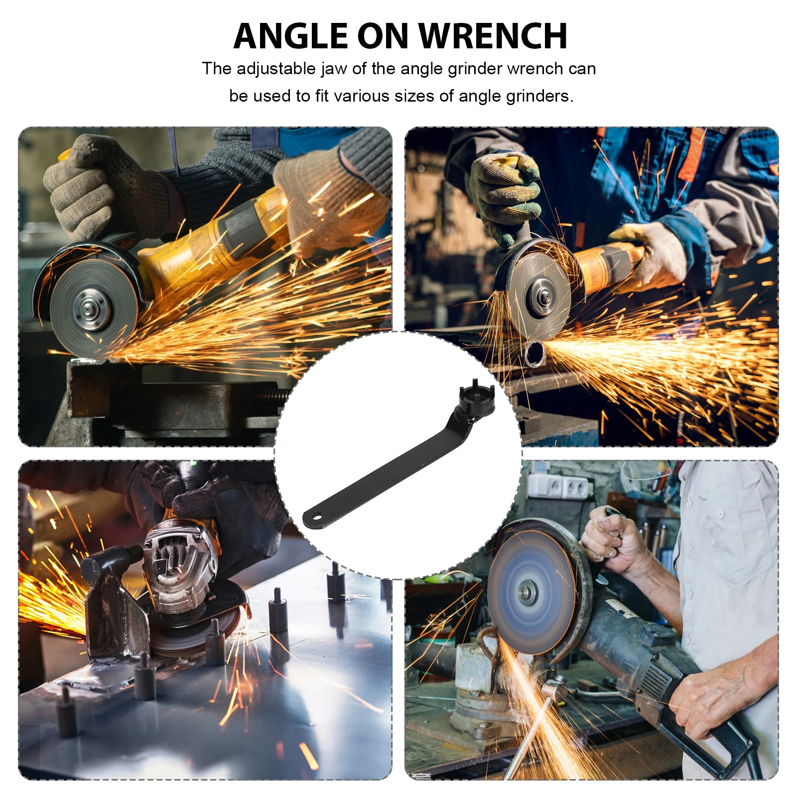 Angle Grinder Wrench Spanner Adjust Maintenance Disassemble Pin Steel Replacement Tool 4Claw Torque Compatible Models Remove
Angle Grinder Wrench Spanner Adjust Maintenance Disassemble Pin Steel Replacement Tool 4Claw Torque Compatible Models Remove