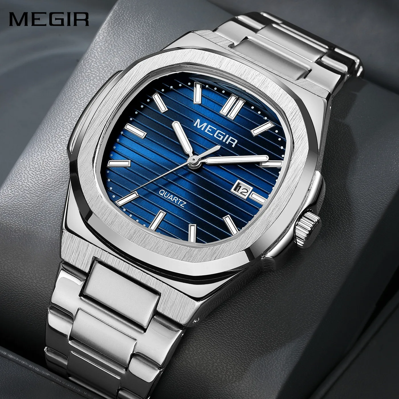 MEGIR 1084 Square Luxury Wristwatch Waterproof Luminous Date Stainless Steel Male Clock Business Sports Quartz Watches Classic D
MEGIR 1084 Square Luxury Wristwatch Waterproof Luminous Date Stainless Steel Male Clock Business Sports Quartz Watches Classic D