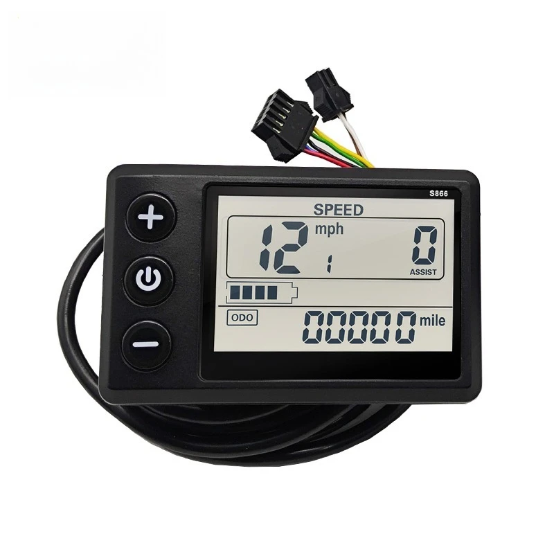 Цветной дисплей S866 G51 GD01 для электровелосипеда: панель управления, отображение заряда батареи, скорости, пробега и ошибок
Цветной дисплей S866 G51 GD01 для электровелосипеда: панель управления, отображение заряда батареи, скорости, пробега и ошибок