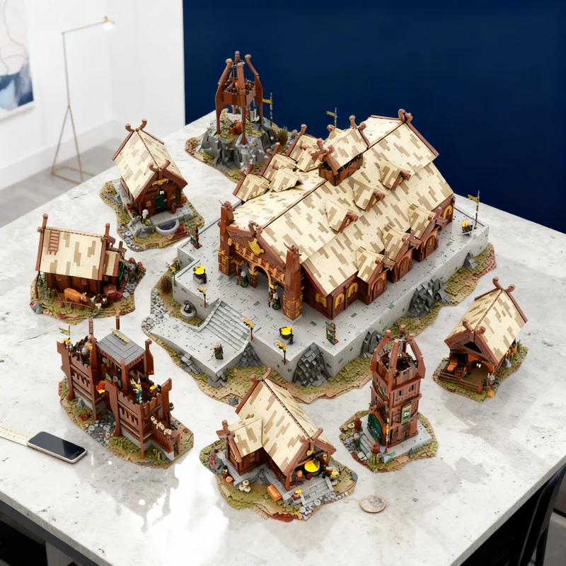 18894pcs MOC Edoras Rohan Bundle 8 In 1 Hobbit Lord Rings The Model Building Blocks Toy Gift Creative Display Collectible Desk
18894pcs MOC Edoras Rohan Bundle 8 In 1 Hobbit Lord Rings The Model Building Blocks Toy Gift Creative Display Collectible Desk