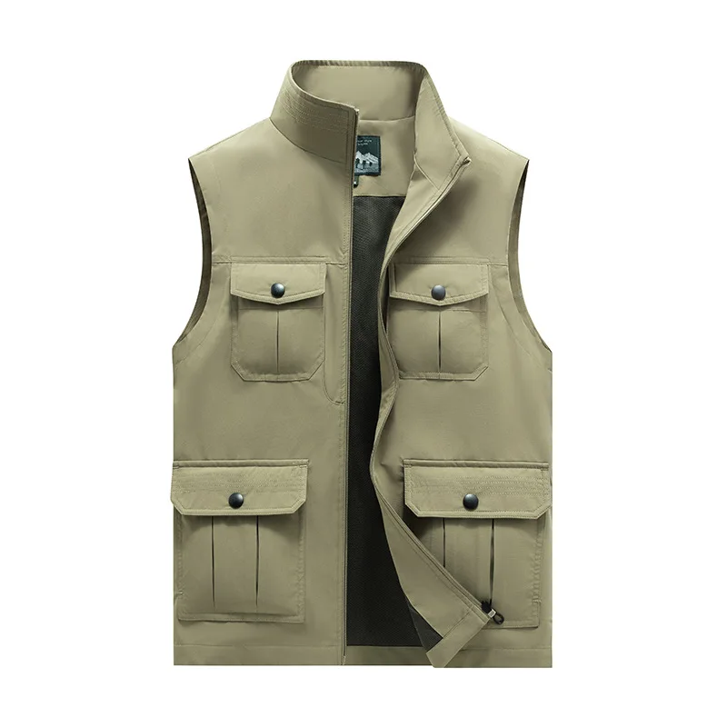 Men's Outdoor Casual Fishing Vest Four Seasons Wear Multi-Pocket Workwear Sleeveless Stand Collar Fishing Cross-Border Should...
Men's Outdoor Casual Fishing Vest Four Seasons Wear Multi-Pocket Workwear Sleeveless Stand Collar Fishing Cross-Border Should...