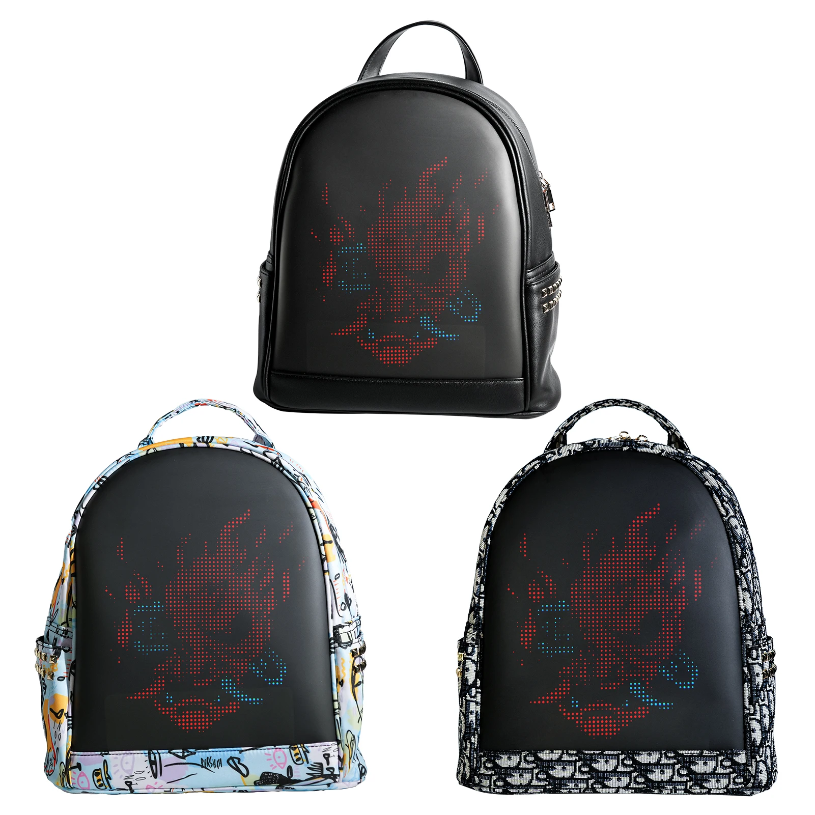 Girl LED Backpack with Programmable Screen Women Fashion Programming Laptop Backpack
Girl LED Backpack with Programmable Screen Women Fashion Programming Laptop Backpack