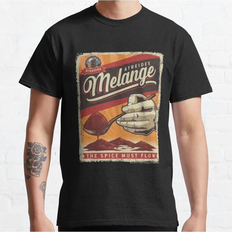 Atreides Melange The Spice Must Flow Dune Sci fi Gift T shirt Large size Tops Retro movie Graphic Print Clothes 100% cotton Tee
Atreides Melange The Spice Must Flow Dune Sci fi Gift T shirt Large size Tops Retro movie Graphic Print Clothes 100% cotton Tee