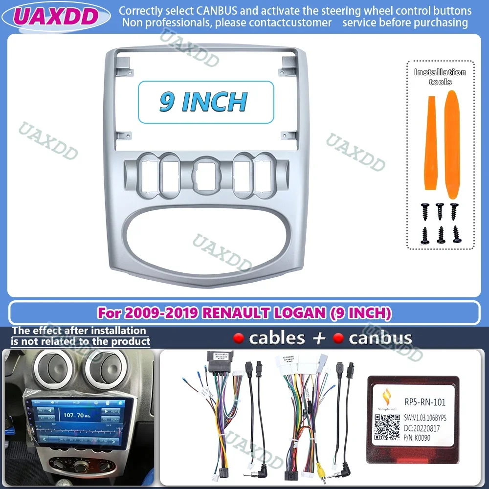 9 Inch For Renault Logan Sandero 2009-2019 Car Radio 2 Din Head Unit GPS CD MP5 Stereo Android Player Fascia Panel Frame Install
9 Inch For Renault Logan Sandero 2009-2019 Car Radio 2 Din Head Unit GPS CD MP5 Stereo Android Player Fascia Panel Frame Install