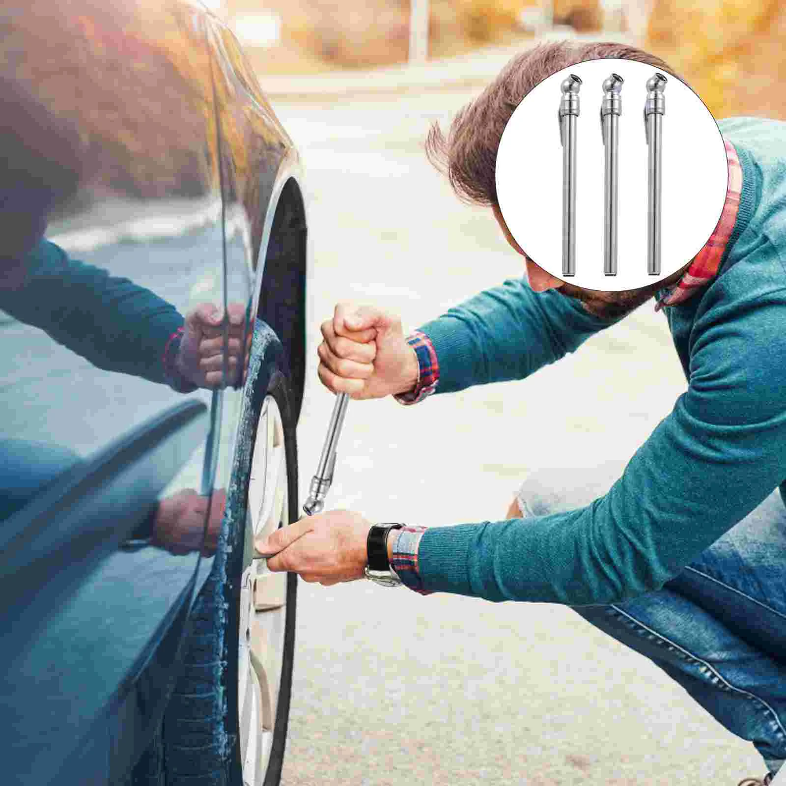3 Pcs Tire Pressure Pen Mechanical Air Gauge Barometer Practical Checker Pencil Auto Stainless Steel Car
3 Pcs Tire Pressure Pen Mechanical Air Gauge Barometer Practical Checker Pencil Auto Stainless Steel Car