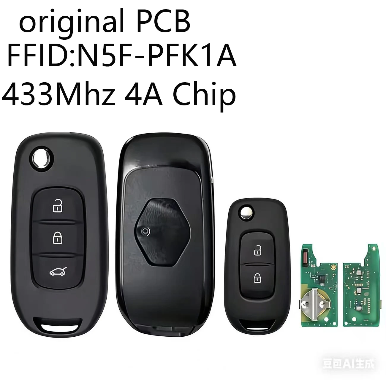 FCCID:N5F-PFK1A 433Mhz 4A Chip Chave de Controle Remoto IC:3248A-RFK1A OEM PCB Para Renault Oroch Logan Duster Sandero
FCCID:N5F-PFK1A 433Mhz 4A Chip Chave de Controle Remoto IC:3248A-RFK1A OEM PCB Para Renault Oroch Logan Duster Sandero