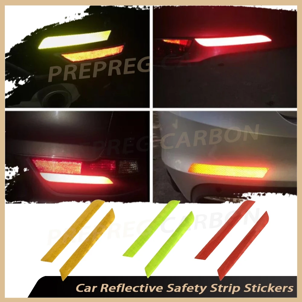 2pcs/set Car Reflective Safety Strip Stickers Car Bumper Reflective Safety Strip Stickers Reflective Warning Safety Tape
2pcs/set Car Reflective Safety Strip Stickers Car Bumper Reflective Safety Strip Stickers Reflective Warning Safety Tape