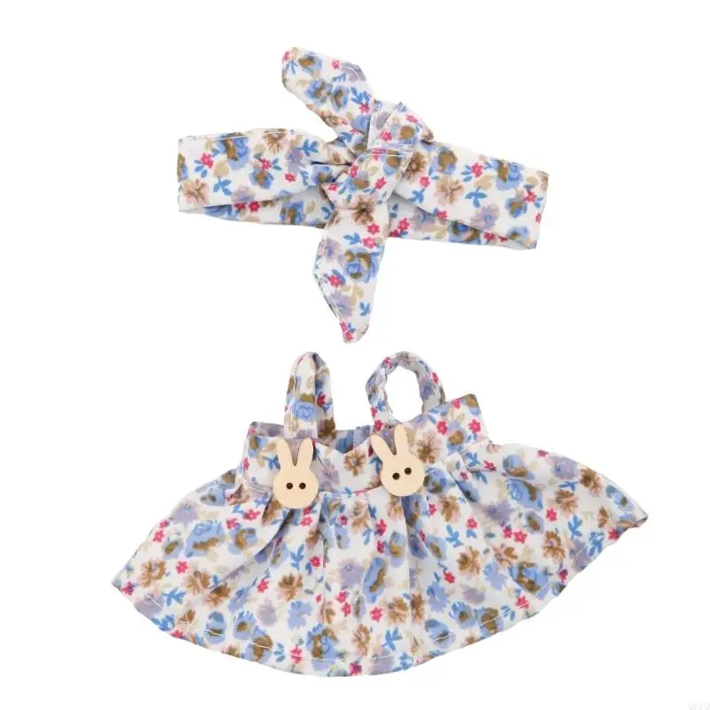 Lovely Doll Clothes Set for 17cm Plush Figure Dolls Includes Bowknot and Strappy Dress for Plush Doll Figurine Display
Lovely Doll Clothes Set for 17cm Plush Figure Dolls Includes Bowknot and Strappy Dress for Plush Doll Figurine Display