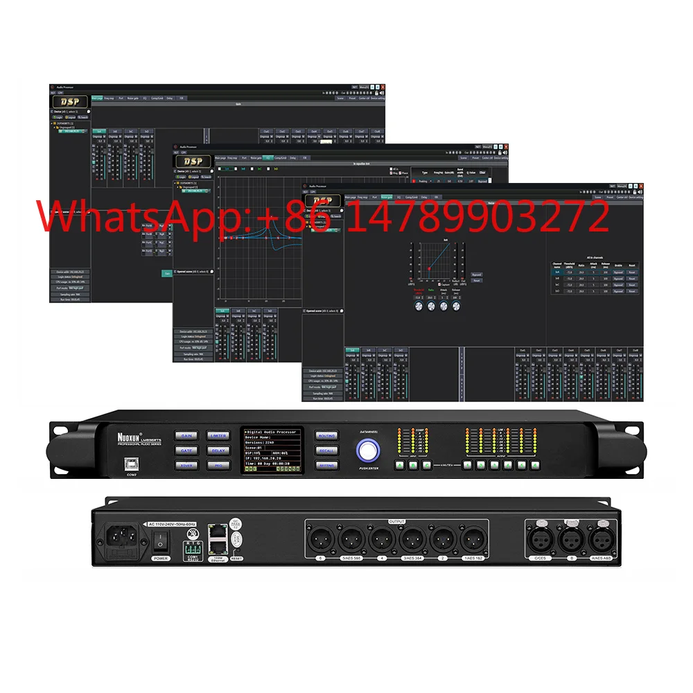 4/8/12/16CH DSP Audio Processor with Hard Case for Conference Simultaneous Interpretation
4/8/12/16CH DSP Audio Processor with Hard Case for Conference Simultaneous Interpretation