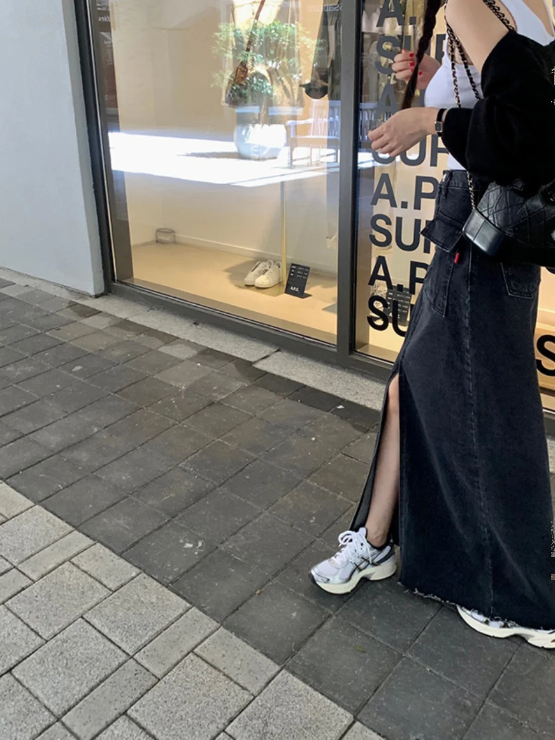 Retro Blue Denim Skirt High Waist Slit Sexy Cool Workwear kets A-Line Straight Cut Midi Skirt for Women
Retro Blue Denim Skirt High Waist Slit Sexy Cool Workwear kets A-Line Straight Cut Midi Skirt for Women