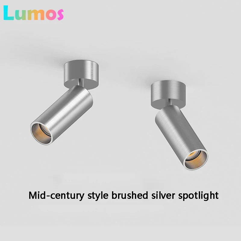 PF Bauhaus Led Surface Mounted SpotLight Adjustable Angle Stainless Steel Silver Color Ceiling Lamp Indoor Decor Light
PF Bauhaus Led Surface Mounted SpotLight Adjustable Angle Stainless Steel Silver Color Ceiling Lamp Indoor Decor Light
