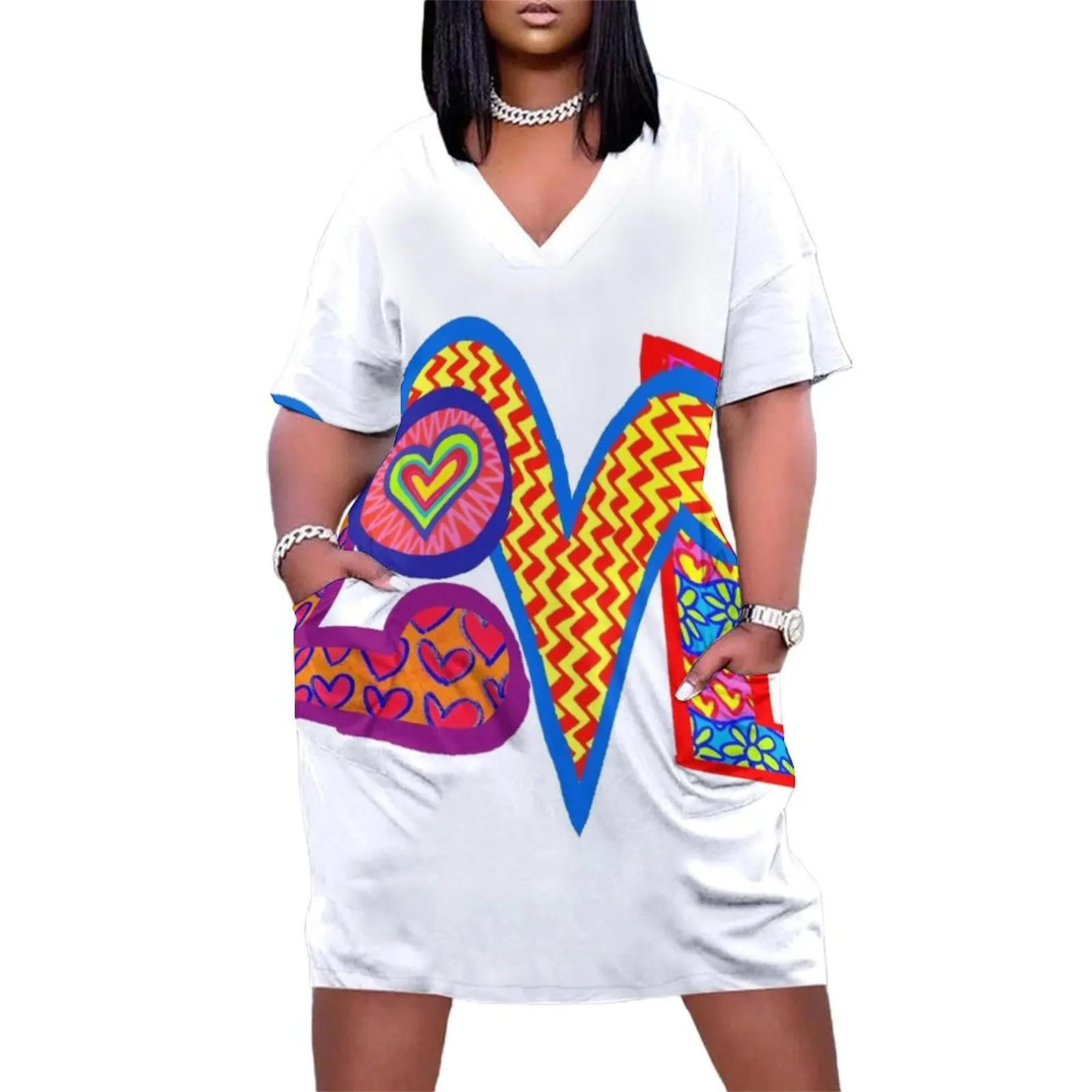 LOVE Loose Pocket Dress women's clothing summer 2025 novelties summer dress woman 2025 trendy
LOVE Loose Pocket Dress women's clothing summer 2025 novelties summer dress woman 2025 trendy