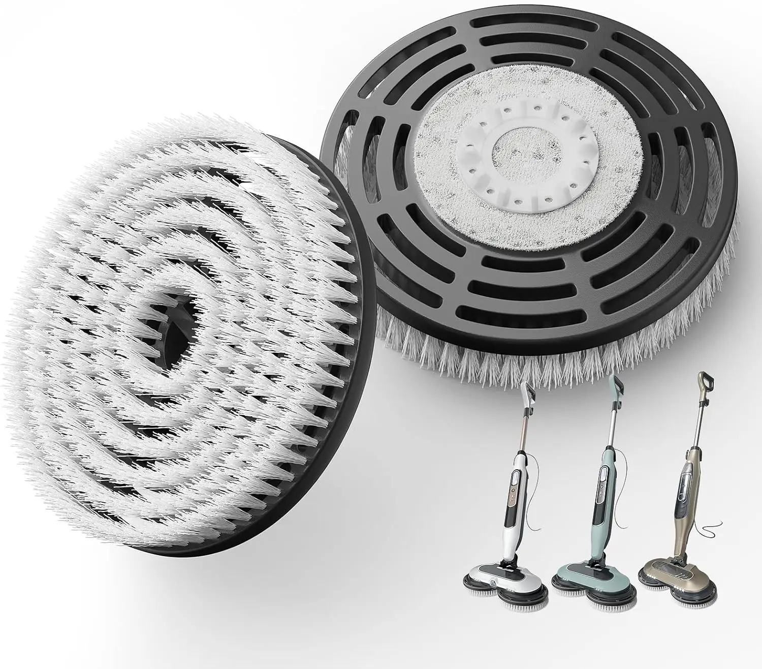 Upgraded Steam Mop Replacement Brush Pads for Deep Cleaning, Compatible with Multiple Models (2 Count)
Upgraded Steam Mop Replacement Brush Pads for Deep Cleaning, Compatible with Multiple Models (2 Count)