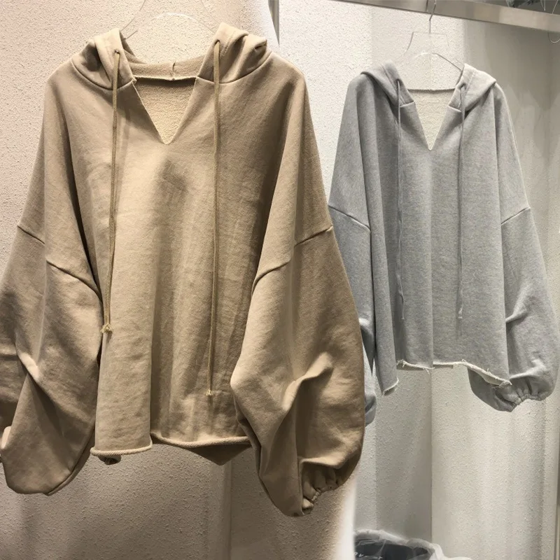 Fashionable Korean Hoodie Women's Hooded Spring and Autumn New Thin and Loose Solid V-neck College Style Top Female Clothing
Fashionable Korean Hoodie Women's Hooded Spring and Autumn New Thin and Loose Solid V-neck College Style Top Female Clothing