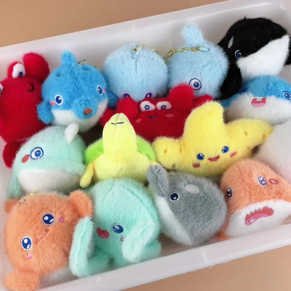 Turtle Ocean Animal Plush Keychain Starfish PP Cotton Plush Whale Keychain Cartoon Octopus Animal Whale Small Pendant
Turtle Ocean Animal Plush Keychain Starfish PP Cotton Plush Whale Keychain Cartoon Octopus Animal Whale Small Pendant