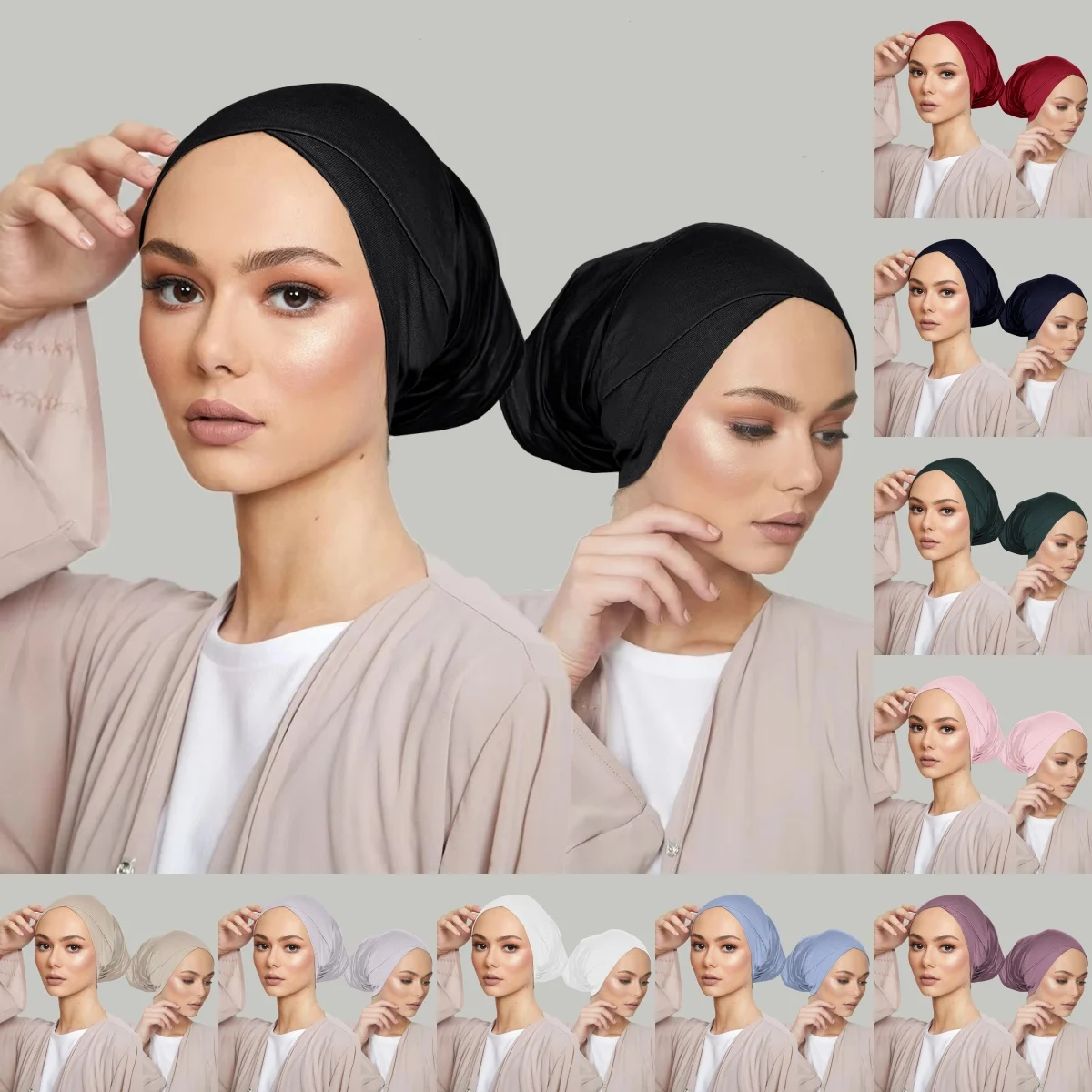New Crossed Forehead Women Muslim Hijab Caps Ladies Wrap Head Soft Elastic Turban Bonnet Solid Color Headdress Wearable
New Crossed Forehead Women Muslim Hijab Caps Ladies Wrap Head Soft Elastic Turban Bonnet Solid Color Headdress Wearable