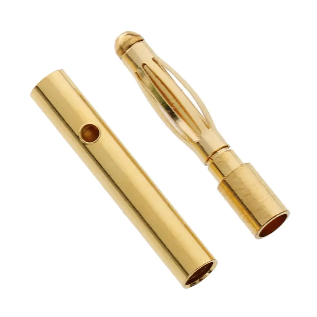 Brushless Motor Battery ESC Plug 2.0mm Gold Banana Male Connector for RC Boat Speed Control
Brushless Motor Battery ESC Plug 2.0mm Gold Banana Male Connector for RC Boat Speed Control