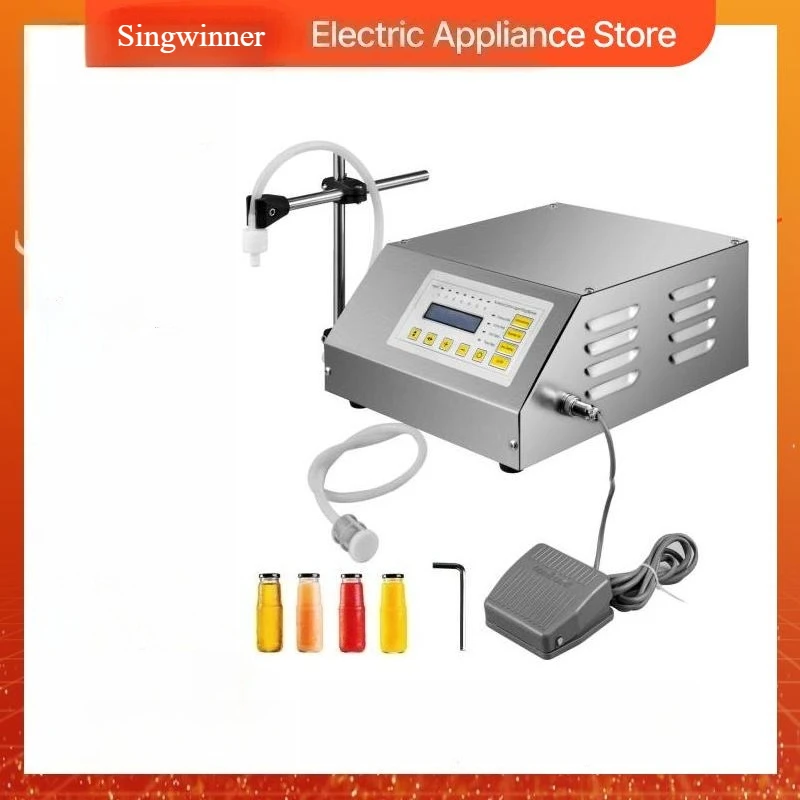 Singwinner Liquid Filling Machine 5-3500 ml GFK160 Digital Control Water Drink Perfume Cosmetics Juice Milk Small Bottle Filler
Singwinner Liquid Filling Machine 5-3500 ml GFK160 Digital Control Water Drink Perfume Cosmetics Juice Milk Small Bottle Filler