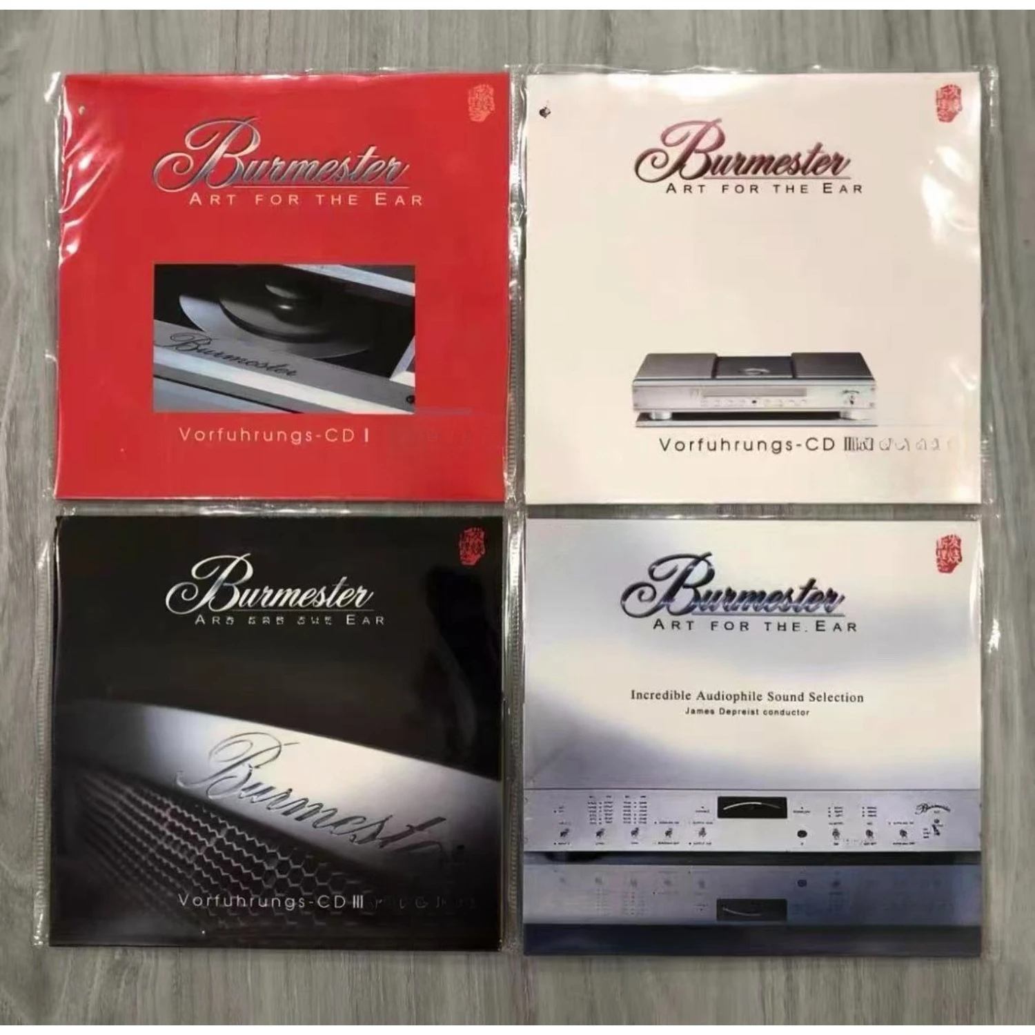 HiFi Audiophile Test CD 《Burmester Reference 1~4》 Series, 24K Gold Plated Disc for Sound System Tuning & Music Collection
HiFi Audiophile Test CD 《Burmester Reference 1~4》 Series, 24K Gold Plated Disc for Sound System Tuning & Music Collection