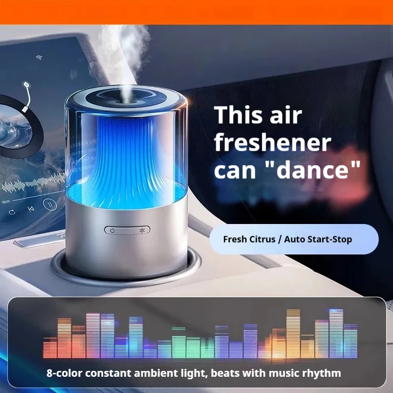 Smart Car Air Freshener with Ambient Light, Music Sync Aroma Diffuser, Micron Atomization Formaldehyde Removal, Auto Interior
Smart Car Air Freshener with Ambient Light, Music Sync Aroma Diffuser, Micron Atomization Formaldehyde Removal, Auto Interior