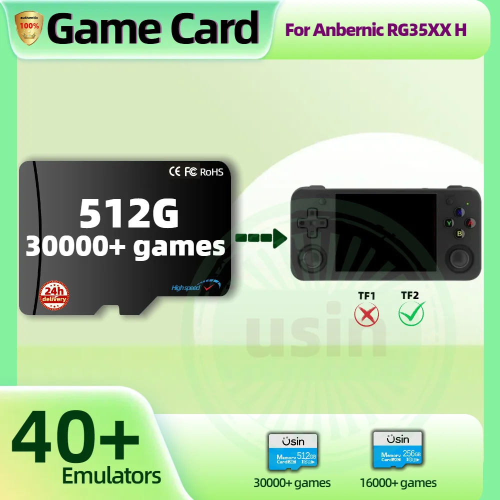 Game TF Card For Anbernic RG35XX H RG35XXH Plug&play Pre-install Retro Games PSP PS1 Memory Handheld Gaming SD Card System Card
Game TF Card For Anbernic RG35XX H RG35XXH Plug&play Pre-install Retro Games PSP PS1 Memory Handheld Gaming SD Card System Card