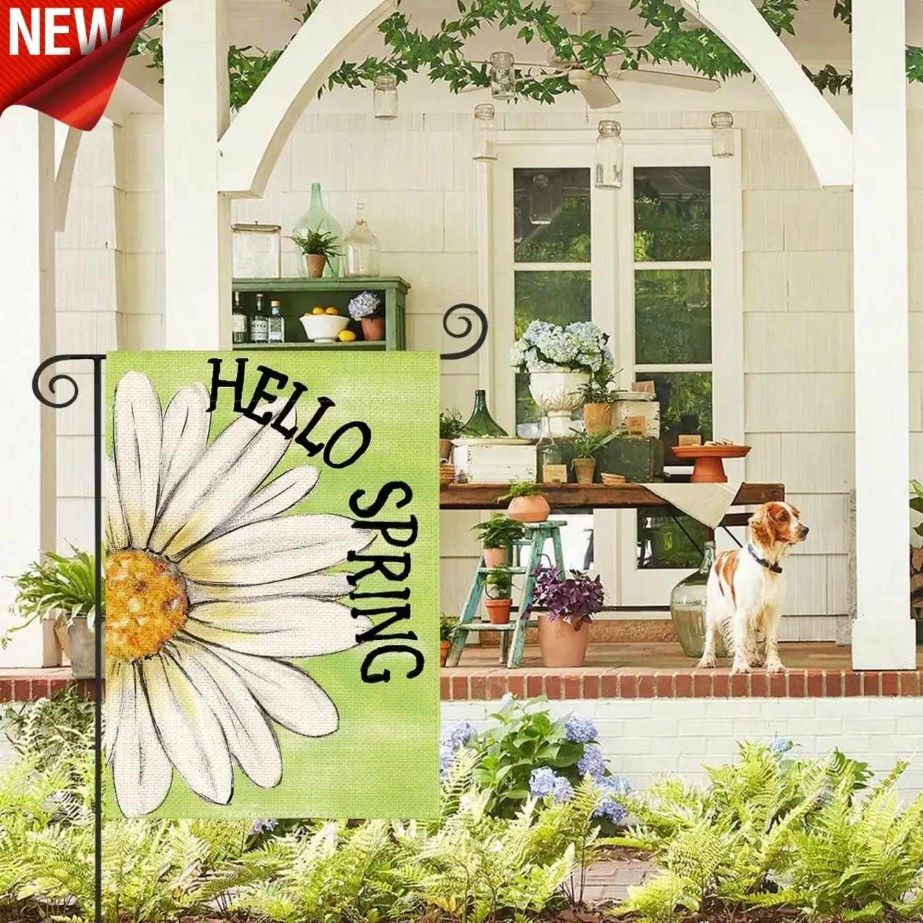 Hello Spring Garden Flag Floral Daisy Outdoor Decor - Weather Resistant Polyester Yard Banner With Vibrant Summer Colors
Hello Spring Garden Flag Floral Daisy Outdoor Decor - Weather Resistant Polyester Yard Banner With Vibrant Summer Colors