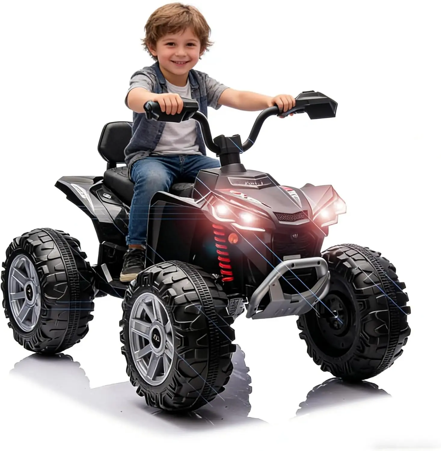 24V Kids Ride-on ATV Off-Road Vehicle Outdoor 4 Wheels 2-Seater with Bluetooth/MP3/USB Electric Car Gifts for Boys Girls
24V Kids Ride-on ATV Off-Road Vehicle Outdoor 4 Wheels 2-Seater with Bluetooth/MP3/USB Electric Car Gifts for Boys Girls