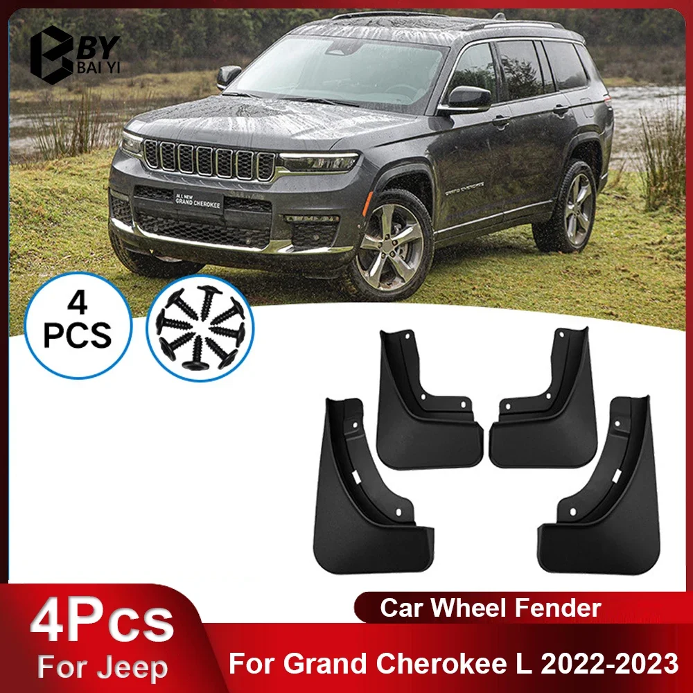 4 шт. автомобильное крыло подходит для Jeep Grand Cherokee L 2022-2023, аксессуары для модификации брызговика
4 шт. автомобильное крыло подходит для Jeep Grand Cherokee L 2022-2023, аксессуары для модификации брызговика