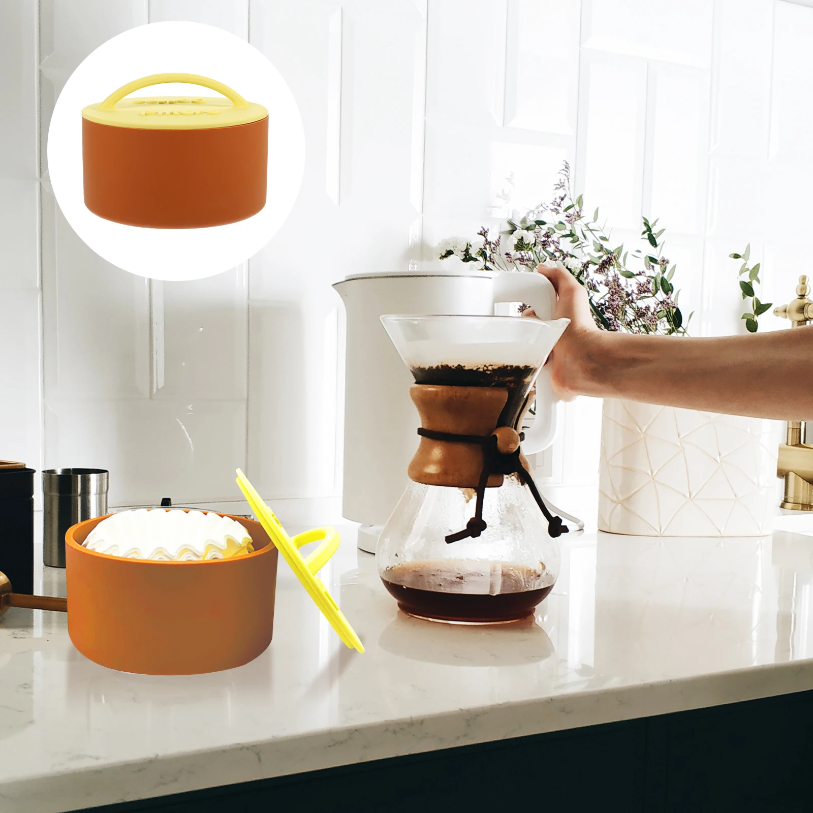 Coffee Filter Holder Dust Proof Silicone Storage Box Paper Rack St Container Dispenser Coffee Bar Accessories Filter Paper Dry
Coffee Filter Holder Dust Proof Silicone Storage Box Paper Rack St Container Dispenser Coffee Bar Accessories Filter Paper Dry