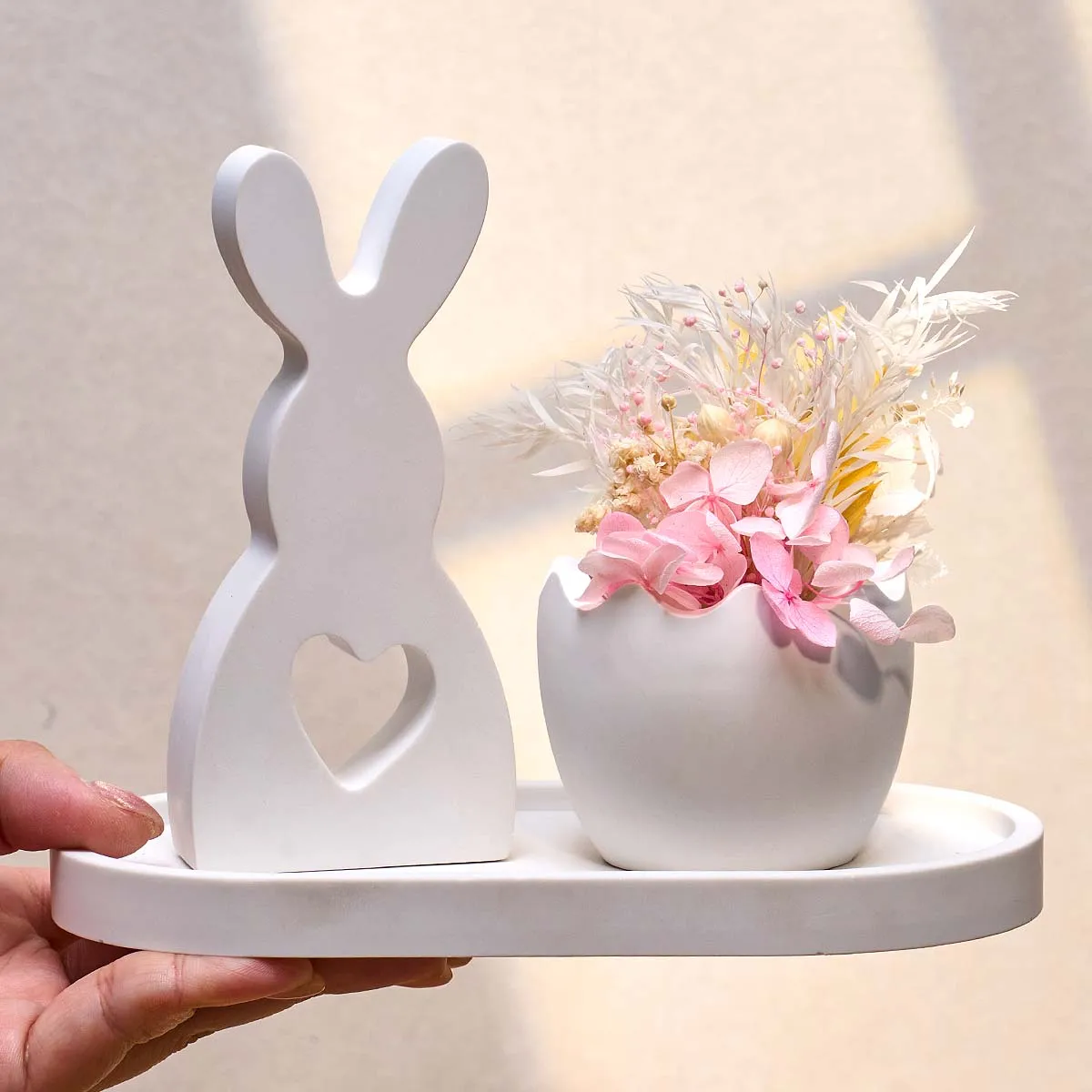 3D Rabbit Silicone Candle Mold Set DIY Oval Tray Egg Flowerpot Storage Box Craft Molds Kit Plaster Resin Making Home Easter Deco
3D Rabbit Silicone Candle Mold Set DIY Oval Tray Egg Flowerpot Storage Box Craft Molds Kit Plaster Resin Making Home Easter Deco