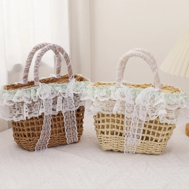 New summer butterfly knot woven bag for girls, versatile and high-end, small and fresh grass woven bag, solid color handbag
New summer butterfly knot woven bag for girls, versatile and high-end, small and fresh grass woven bag, solid color handbag