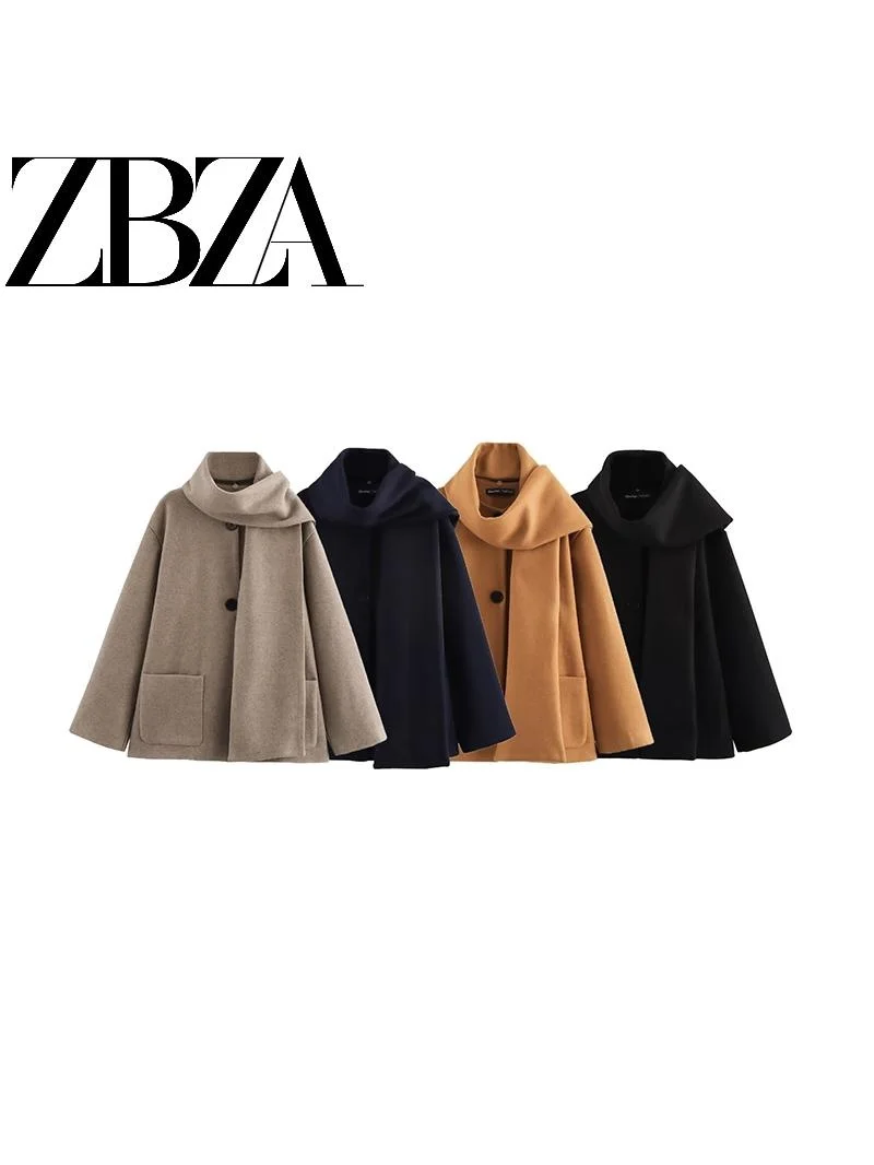 JNLEAOG Autumn New Sle Woven Scarf Jaet Coat Design Womenswear Commute Sle Thi Long Sves Single Button Closure
JNLEAOG Autumn New Sle Woven Scarf Jaet Coat Design Womenswear Commute Sle Thi Long Sves Single Button Closure