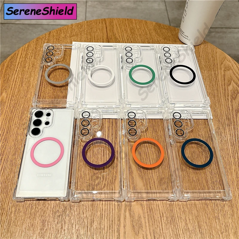 For Magsafe Magnetic Phone Cases For Samsung Galaxy S25 S24 S23 S22 S21 Ultra Plus Wireless Charging Phone Accessories Cover
For Magsafe Magnetic Phone Cases For Samsung Galaxy S25 S24 S23 S22 S21 Ultra Plus Wireless Charging Phone Accessories Cover