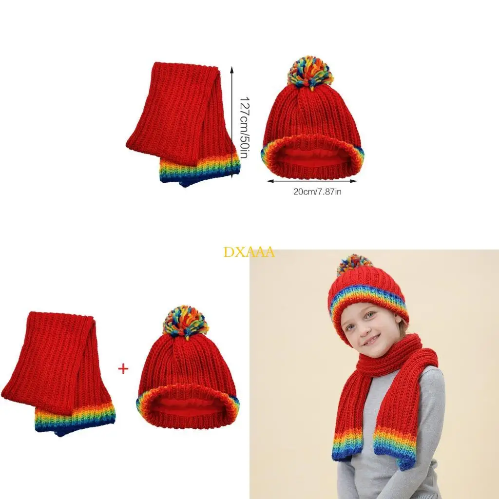 DXAA Gradient Scarf Casual Red Cap Scarf Pom Pom Cap Warm Hat Kids Caps for Head Warm
DXAA Gradient Scarf Casual Red Cap Scarf Pom Pom Cap Warm Hat Kids Caps for Head Warm