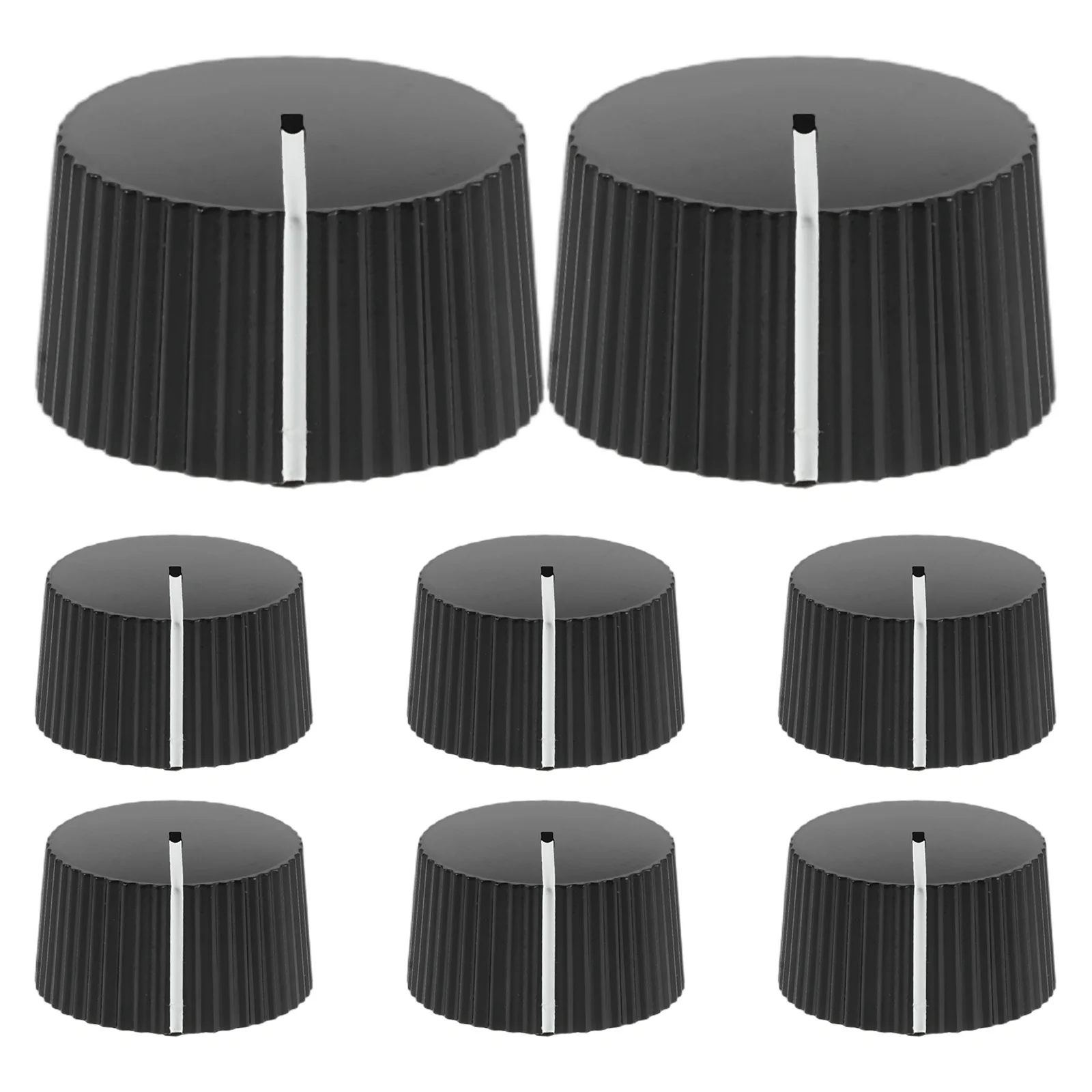8Pcs Plastic Round Rotary Knobs Milky White for Guitar Amplifier Effects Pedal Volume Control Replacement Electric Guitar
8Pcs Plastic Round Rotary Knobs Milky White for Guitar Amplifier Effects Pedal Volume Control Replacement Electric Guitar
